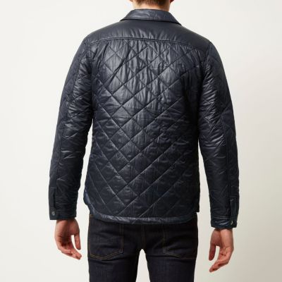 Navy Only & Sons quilted jacket